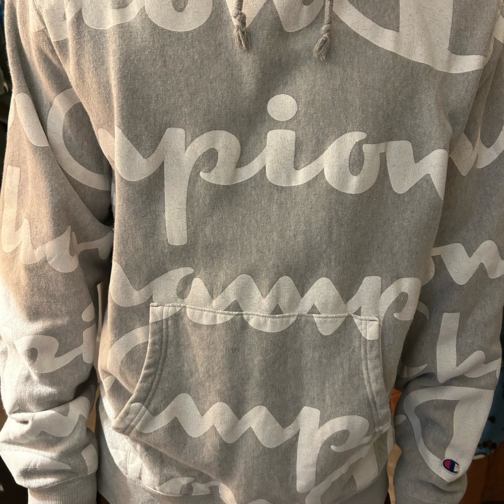 Champion Light Gray Hoodie
